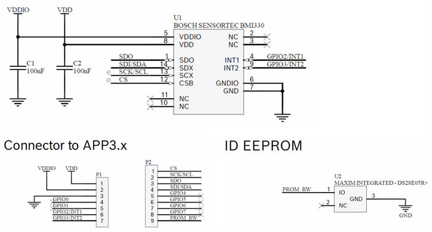 原理图 - Bosch BMI330 Shuttle Board 3.0